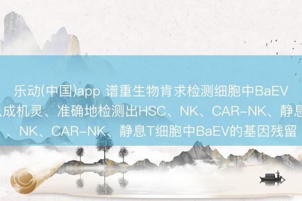 乐动(中国)app 谱重生物肯求检测细胞中BaEV基因引物和探针专利， 八成机灵、准确地检测出HSC、NK、CAR-NK、静息T细胞中BaEV的基因残留